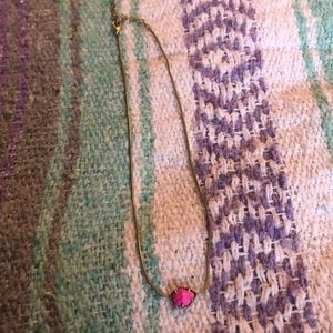 Hot pink Kendra Scott necklace